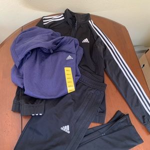 Adidas tracksuit hoodie bundle small